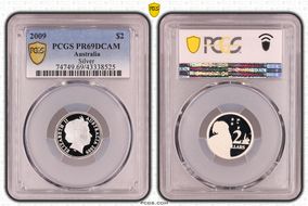 2009 $2 Silver PR69DCAM