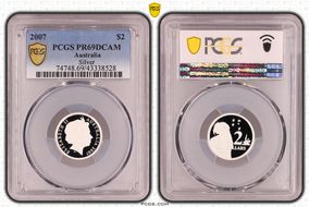 2007 $2 Silver PR69DCAM