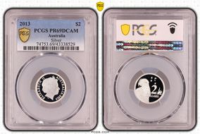 2013 $2 Silver PR69DCAM