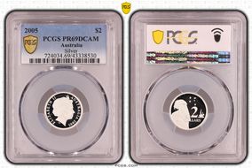 2005 $2 Silver PR69DCAM