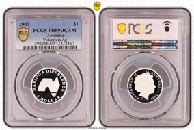 2003 $1 Volunteers Ag PR69DCAM
