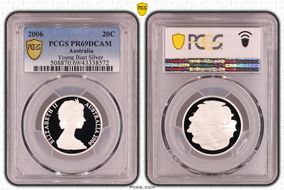 2006 20C Young Bust Silver PR69DCAM