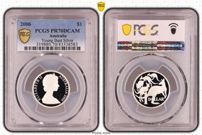 2006 $1 Young Bust Silver PR70DCAM