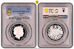 2004 50C Silver PR70DCAM