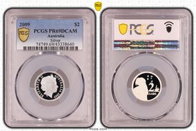 2009 $2 Silver PR69DCAM