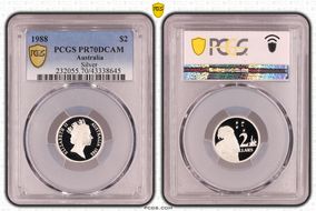 1988 $2 Silver PR70DCAM