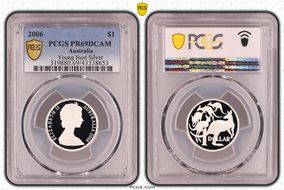 2006 $1 Young Bust Silver PR69DCAM