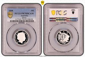 2008 10C Silver PR70DCAM