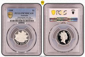 1988 $1 Aboriginal Art Ag PR70DCAM