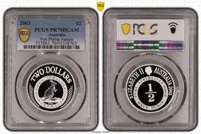 2003 $2 Port Phillip Pattern PR70DCAM
