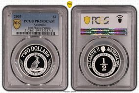 2003 $2 Port Phillip Pattern PR69DCAM