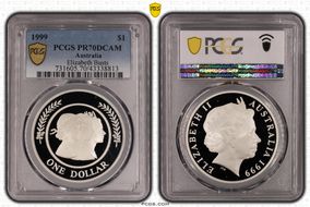 1999 $1 Elizabeth Busts PR70DCAM