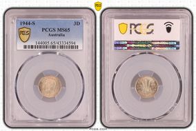 1944-S 3D MS65