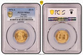 1876-A 20 Fr Gad-1063 F-533 MS64
