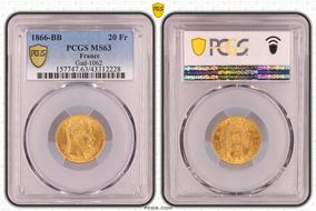 1866-BB 20 Fr Gad-1062 F-532 MS63