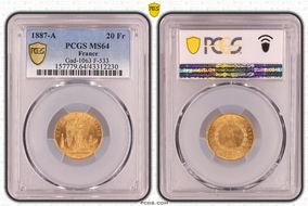 1887-A 20 Fr Gad-1063 F-533 MS64