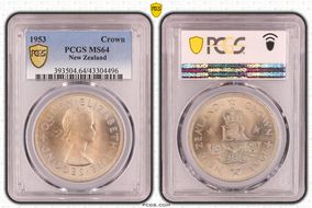 1953 Crown QEII Coronation MS64