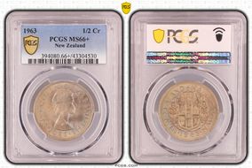 1963 1/2 Cr MS66+