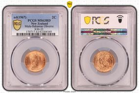 (1967) 2C Mule-Bahamas Obverse KM-33 MS63RD