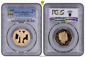 2006 50p S-H16 VC-Heroism Au PR69DCAM