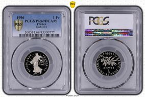 1996 1 Fr Gad-474 PR69DCAM