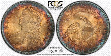 1824 50C Over Various Dates MS64