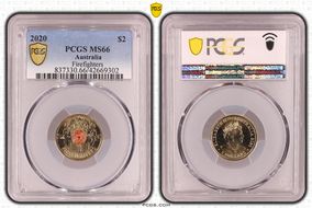 2020 $2 Firefighters Colorized MS66