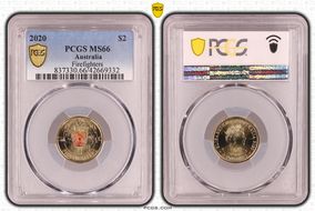 2020 $2 Firefighters Colorized MS66