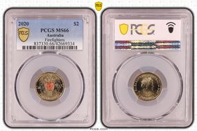 2020 $2 Firefighters Colorized MS66