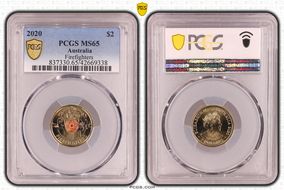 2020 $2 Firefighters Colorized MS65