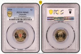 2020 $2 Firefighters Colorized MS65