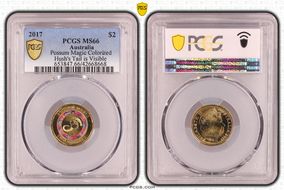 2017 $2 Possum Magic Colorized Hush's Tail is Visible MS66