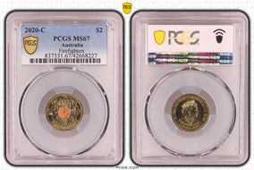 2020-C $2 Firefighters Colorized MS67