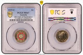 2019-C $2 100 Years of Repatriation Colorized MS67