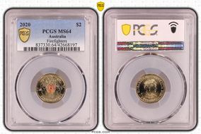 2020 $2 Firefighters Colorized MS64