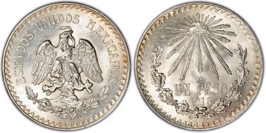 1918-M Peso KM-454 MS63