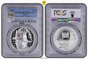 2021 € 20 Bicentenaire Napoléon 1er PR70DCAM