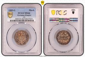 1885-G Mark J-9 MS66