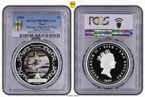2009 $2 Russian Seasons in Paris Anna Pavlova PR70DCAM