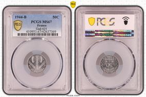 1944-B 50C Gad-425 F-196 MS67