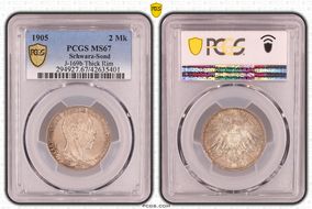 1905 2 Mk J-169b Thick Rim MS67