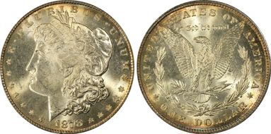 1878 8TF $1 VAM 14.1, Alligator Eye MS65