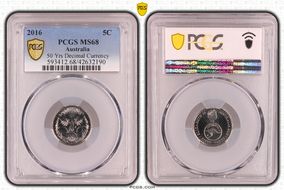 2016 5C 50 Yrs Decimal Currency MS68