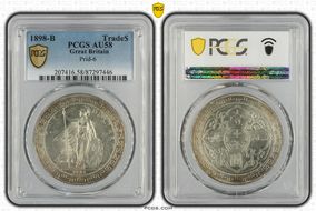 1898-B Trade$ Prid-6 AU58