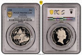 1988 50C Bicentennial PR69DCAM