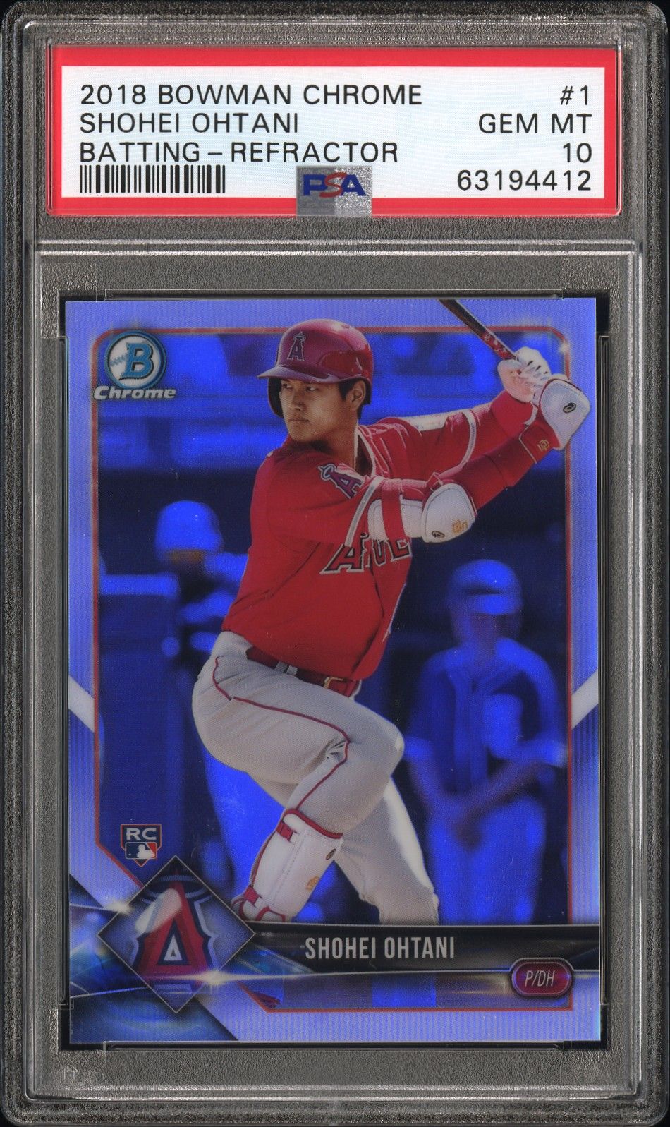 2018 Bowman Bowman Chrome REFRACTOR #1 Shohei Ohtani front