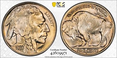 1938-D/S 5C Buffalo MS67