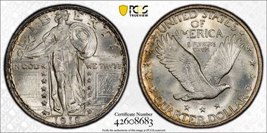 1918-D 25C MS67+ 