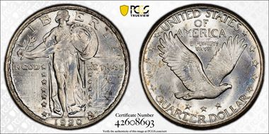 1920-D 25C MS67+