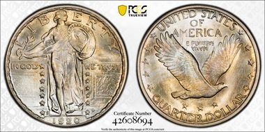 1920-S 25C Clashed Dies, FS-401 MS67